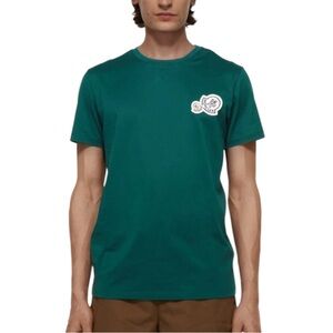 MONCLER Men’s Double Logo Cotton Jersey T-shirt